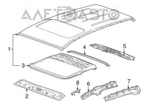 Acoperiș metalic pentru Buick Encore 13-19 cu trapă