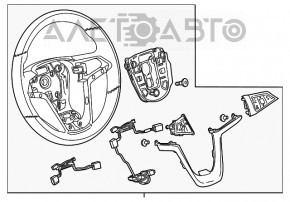 Volan gol Buick Encore 13-16 piele neagră