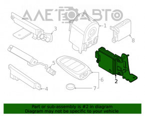 Блок управления Keyless Hyundai Sonata 20- без Digital Key