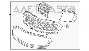 Grila radiatorului Chevrolet Cruze 15-16 restul