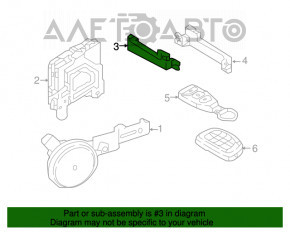 Antena Keyless pentru Hyundai Elantra AD 17-20 pentru portbagaj