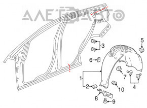 Captuseala aripa spate stanga Chevrolet Bolt 17 - nou original OEM