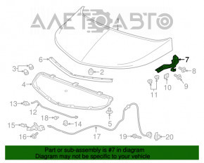 Balama capota stanga Chevrolet Bolt 17 - nou original OEM