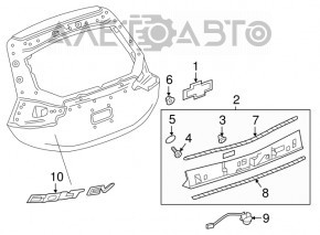 Emblema CHEVROLET pentru portiera portbagajului Chevrolet Bolt 17-