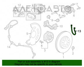 Furtun frână față stânga Chevrolet Bolt 17-