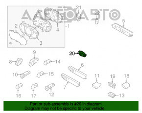 Butonul de pornire Start-Stop pentru Kia Sorento 14-15 resturi