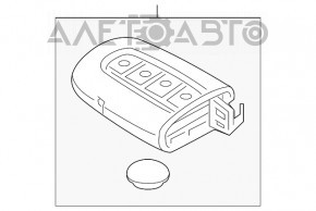 Ключ Kia Optima 11-15 4 кнопки