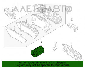 Кнопка start-stop Kia Niro 17-22 HEV, PHEV