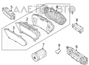 Кнопка start-stop Kia Niro 17-22 HEV, PHEV