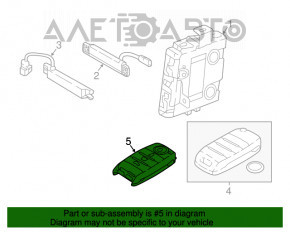 Ключ Kia Niro 17-19 HEV, PHEV Smart key, потерт