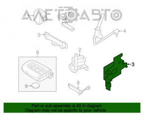 Modulul de intrare fără cheie SmartKey pentru Kia Optima 11-15