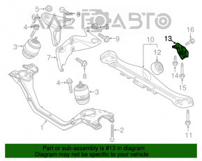 Suportul de montare a cutiei de viteze pentru Porsche Cayenne 958 11-17