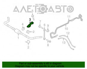 Suport stabilizator față stânga Porsche Cayenne 958 11-17