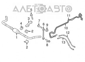 Suport stabilizator față stânga Porsche Cayenne 958 11-17