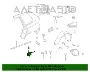 Blocare capac rezervor combustibil Porsche Cayenne 958 11-17