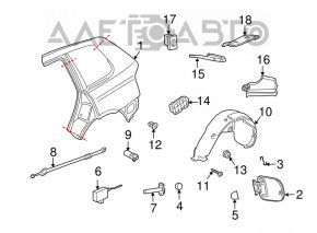 Blocare capac rezervor combustibil Porsche Cayenne 958 11-17