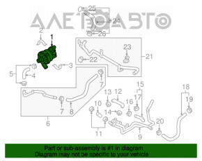 Pompa de apă suplimentară Porsche Panamera 10-16