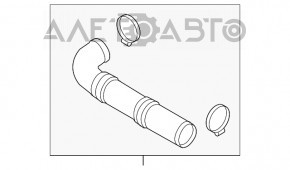 Воздуховод передний Porsche Cayenne 958 11-17 3.6 OEM