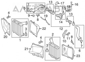 Furtunul de la intercooler la colectorul drept Porsche Cayenne 958 11-17 4.8 Turbo