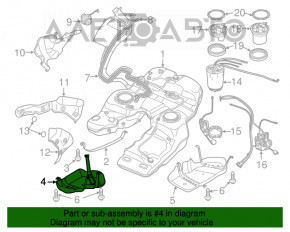 Protecția rezervorului de combustibil dreapta Porsche Cayenne 958 11-14