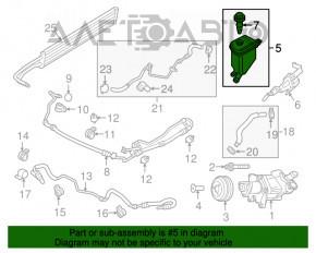 Rezervorul de ulei de direcție asistată Porsche Panamera 10-16, nou, original