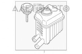 Бачок ГУР Porsche Cayenne 958 11-17 OEM