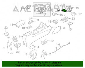 Dispozitiv de încărcare wireless Kia Niro 17-19 HEV, PHEV