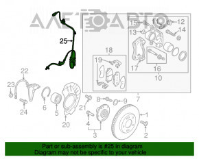 Senzor ABS frontal stânga Kia Soul 14-19