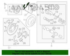 Датчик ABS задний левый Hyundai Santa FE Sport 17-18 рест AWD