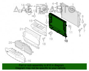 Suport radiator Porsche Cayenne 958 11-17