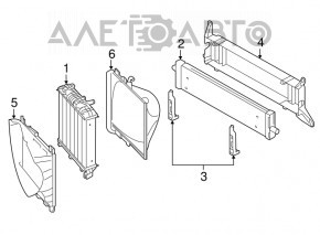 Radiator suplimentar pentru invertorul Porsche Cayenne 958 11-12 Hybrid