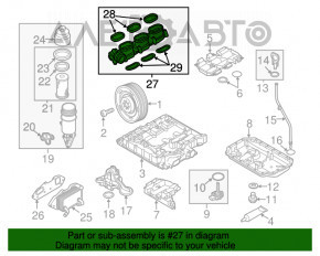 Colector de admisie partea de jos stânga Porsche Cayenne 958 11-17 Hibrid