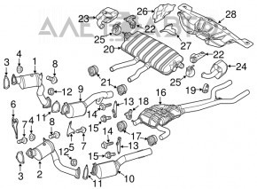 Suportul tubului de admisie dreapta Porsche Cayenne 958 11-17 Hybrid