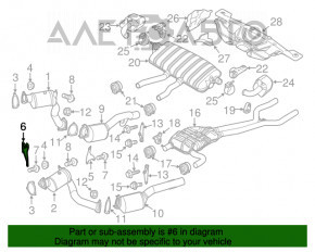 Suportul tubului de admisie stânga Porsche Cayenne 958 11-17 Hybrid