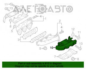 Protecția colectorului de evacuare stânga superioară Porsche Cayenne 958 11-17 Hybrid