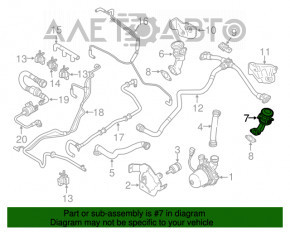 Supapă EGR stânga Porsche Cayenne 958 11-17 Hibrid