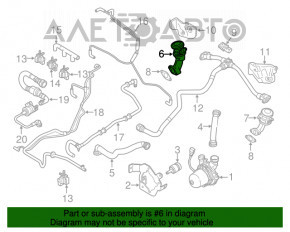 Supapapa EGR dreapta Porsche Cayenne 958 11-17 Hibrid