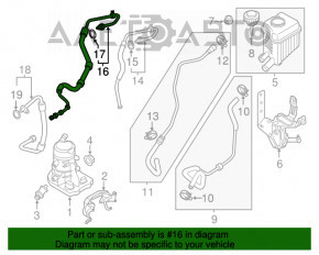 Furtun de presiune înaltă pentru direcția asistată Porsche Cayenne 958 11-17 Hibrid