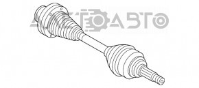 Ax cu roată spate stânga Porsche Cayenne 958 11-17 Hybrid ruginit.