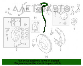 Furtun de frână față dreapta Porsche Cayenne 958 11-16