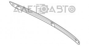 Moldura portbagajului inferior Porsche Cayenne 958 11-14 zgârieturi