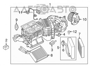 Evaporator Porsche Cayenne 958 11-14