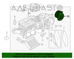 Мотор вентилятор печки Porsche Cayenne 958 11-14