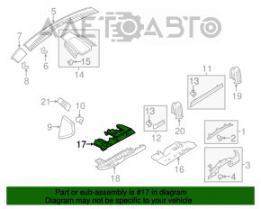 Накладка колени водителя нижняя Porsche Cayenne 958 11-17 черн, царапины