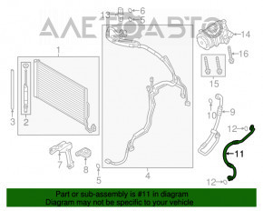 Compresorul de aer condiționat al încălzitorului Porsche Cayenne 958 11-17 Hibrid.