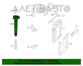Катушка зажигания Porsche Cayenne 958 11-17 Hybrid