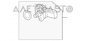 Датчик наддува задний Porsche Cayenne 958 11-17 Hybrid