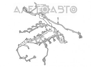 Cablu motor Porsche Cayenne 958 11-17 Hibrid