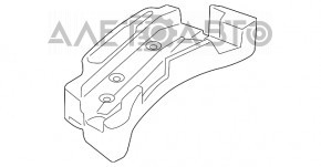 Spumă de polistiren sub instrumentul stâng Porsche Cayenne 958 11-14