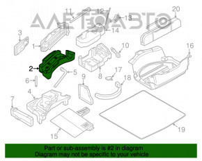 Spumă de polistiren sub instrumentul stâng Porsche Cayenne 958 11-14